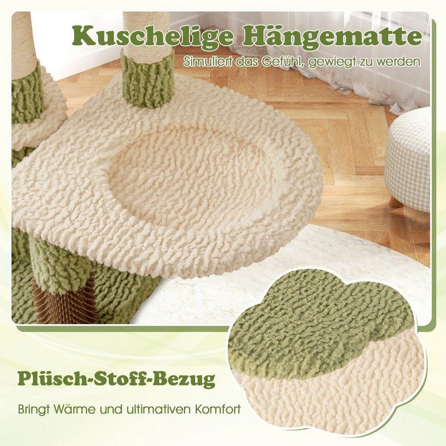 Northix  Arbre à chat avec hamac et griffoir 