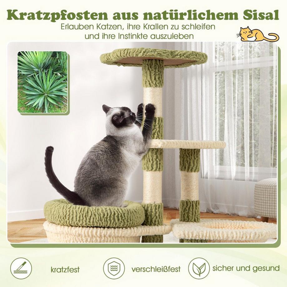 Northix  Arbre à chat avec hamac et griffoir 