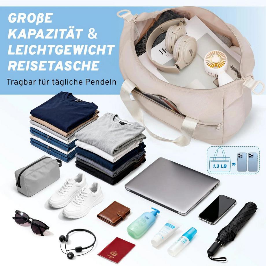 Only-bags.store Faltbare Handgepäcktasche unter dem Sitz  
