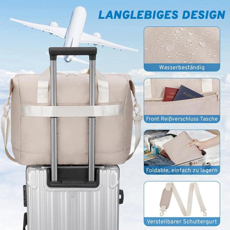 Only-bags.store Faltbare Handgepäcktasche unter dem Sitz  