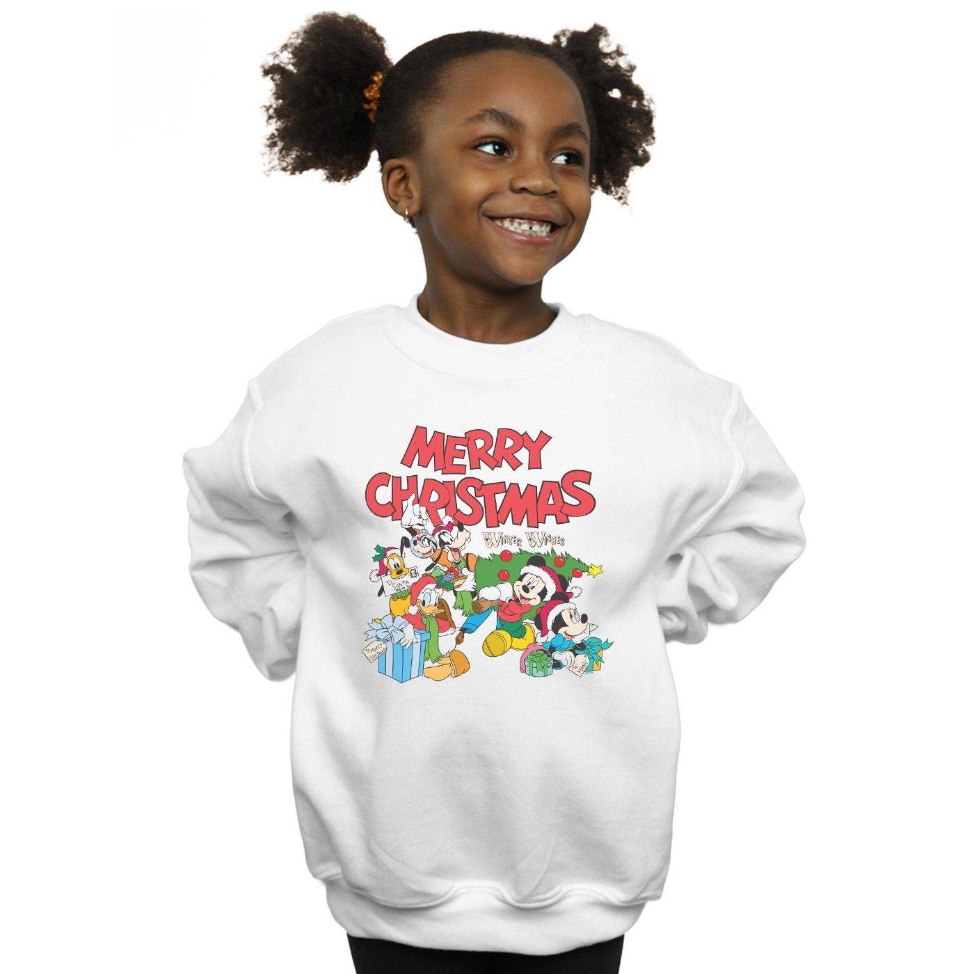 Disney  Mickey Mouse And FriendsWinter Wishes Sweatshirt 