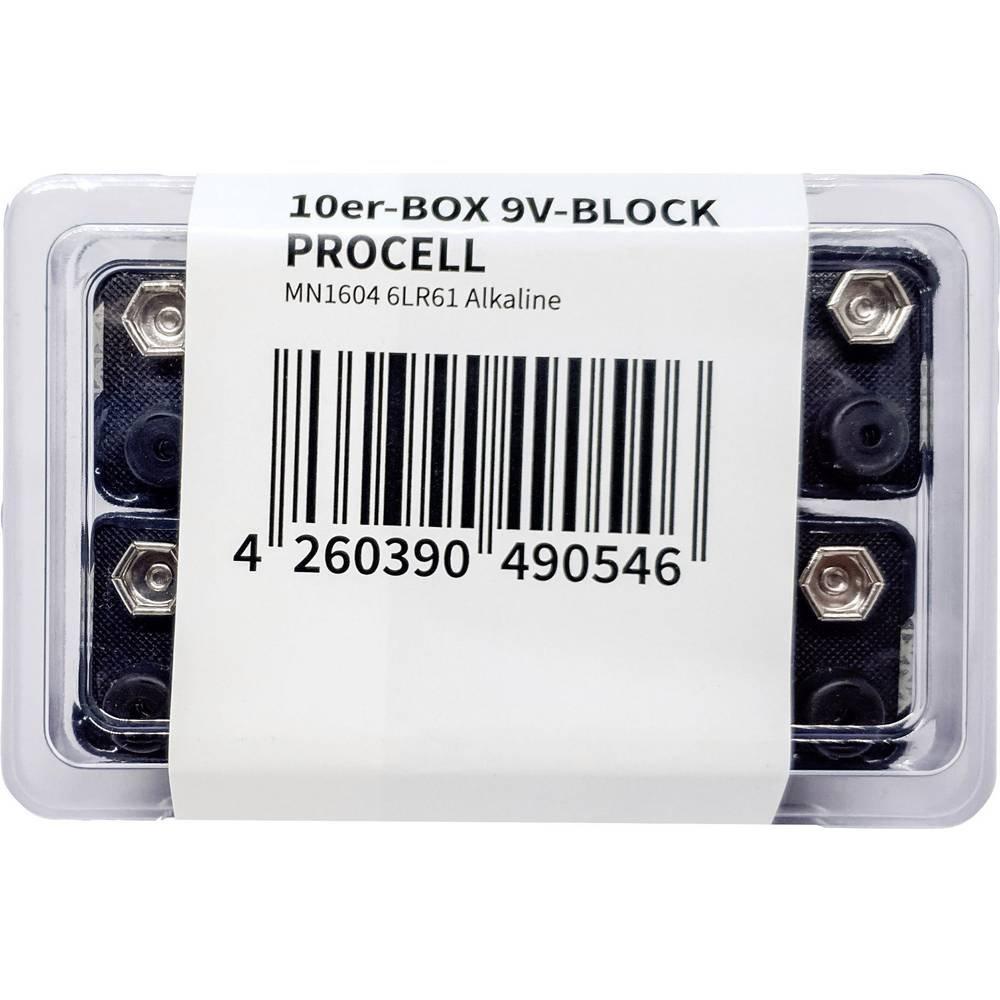 DURACELL  Procell Industrial 9 V Block-Batterie Alkali-Mangan 9 V 10 St. 