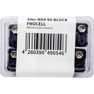 DURACELL  Procell Industrial 9 V Block-Batterie Alkali-Mangan 9 V 10 St. 