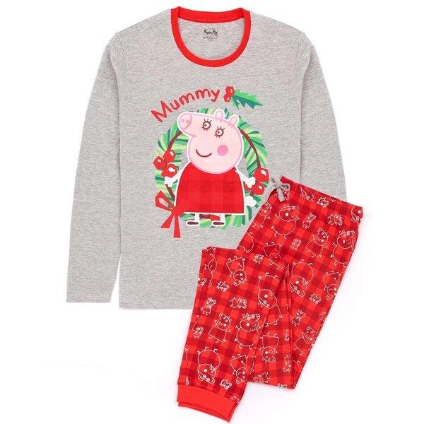 Image of Schlafanzug Weihnachtliches Design Unisex Rot Bunt S
