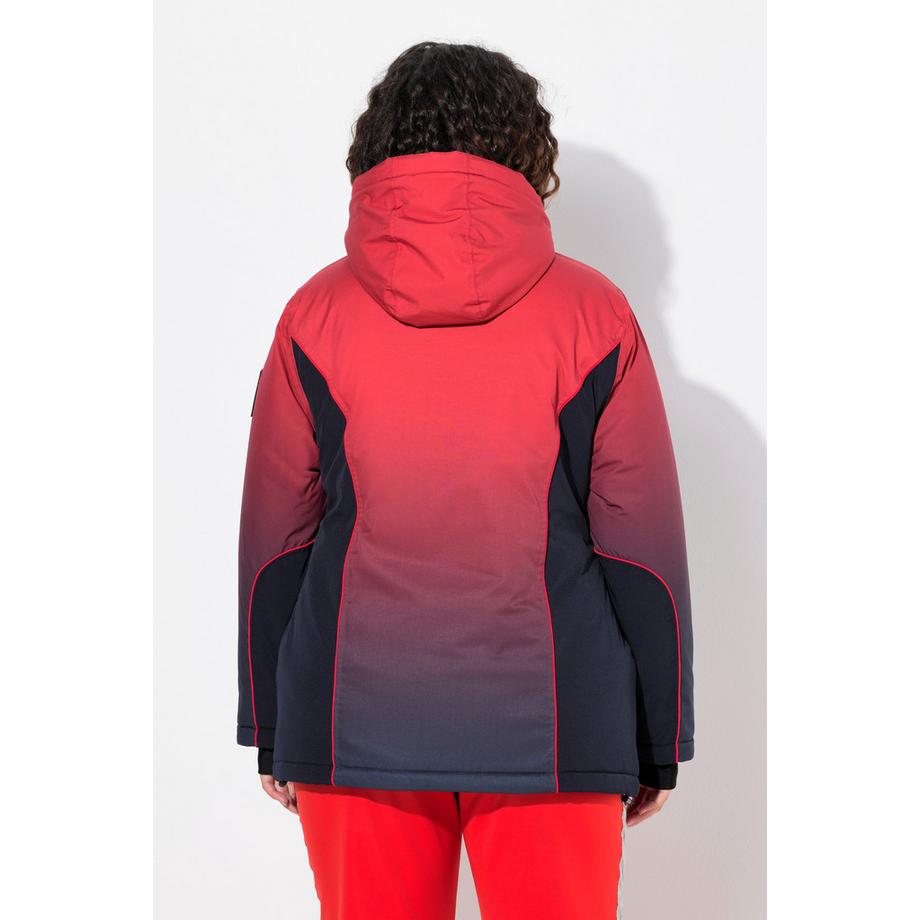 Ulla Popken Giacca Performance Sfumata Impermeabile con Paraneve  