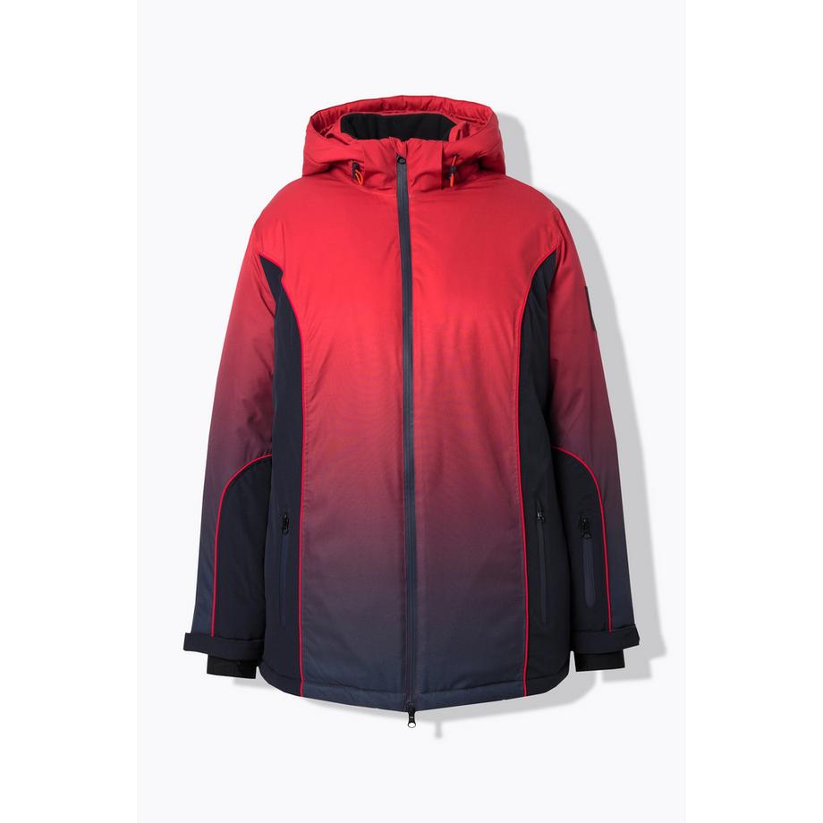 Ulla Popken Giacca Performance Sfumata Impermeabile con Paraneve  