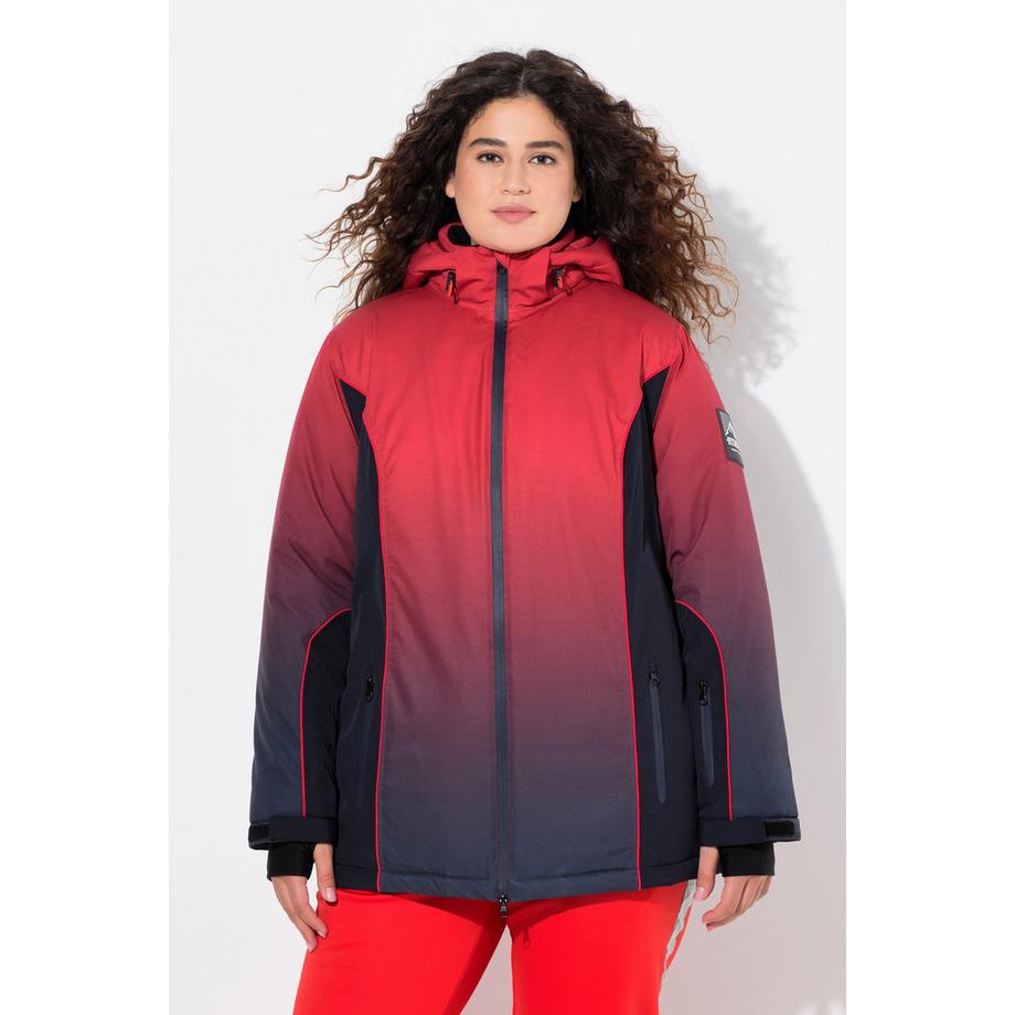 Ulla Popken Giacca Performance Sfumata Impermeabile con Paraneve  