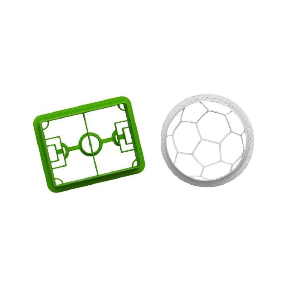 Decora Emporte-pièce Football et terrain de jeu 2 pièces  