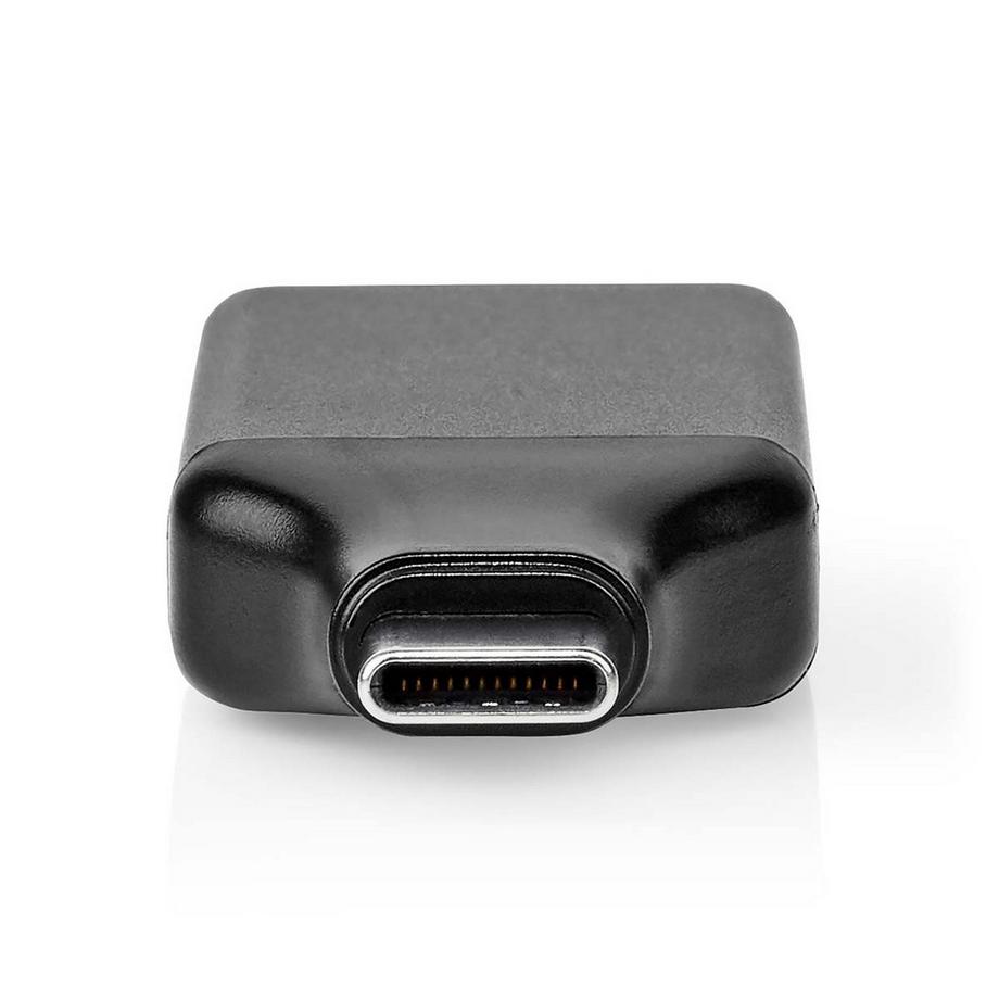 Nedis  Adaptateur USB-C™ | USB 3.2 Génération 1 | USB-C™ mâle | Sortie HDMI™ | 4K à 60 Hz | Rond | Nickelé | Noir / Gris | Boîte 