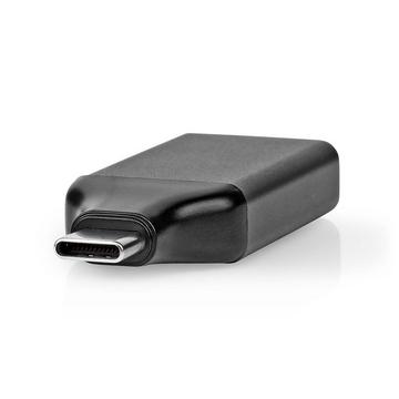 Adaptateur USB-C™ | USB 3.2 Génération 1 | USB-C™ mâle | Sortie HDMI™ | 4K à 60 Hz | Rond | Nickelé | Noir / Gris | Boîte