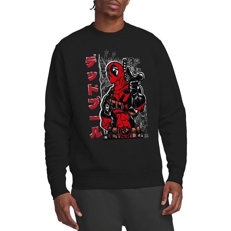 Deadpool Imprimé Graphique Regular Fit Sweatshirt  