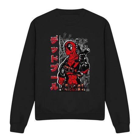 Deadpool Grafik Print Sweatshirt  