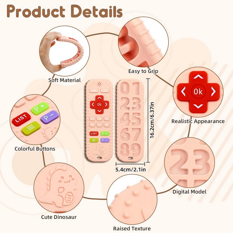 Activity-board  Beißring Spielzeug Fernsteuerung Baby Beißhilfe 