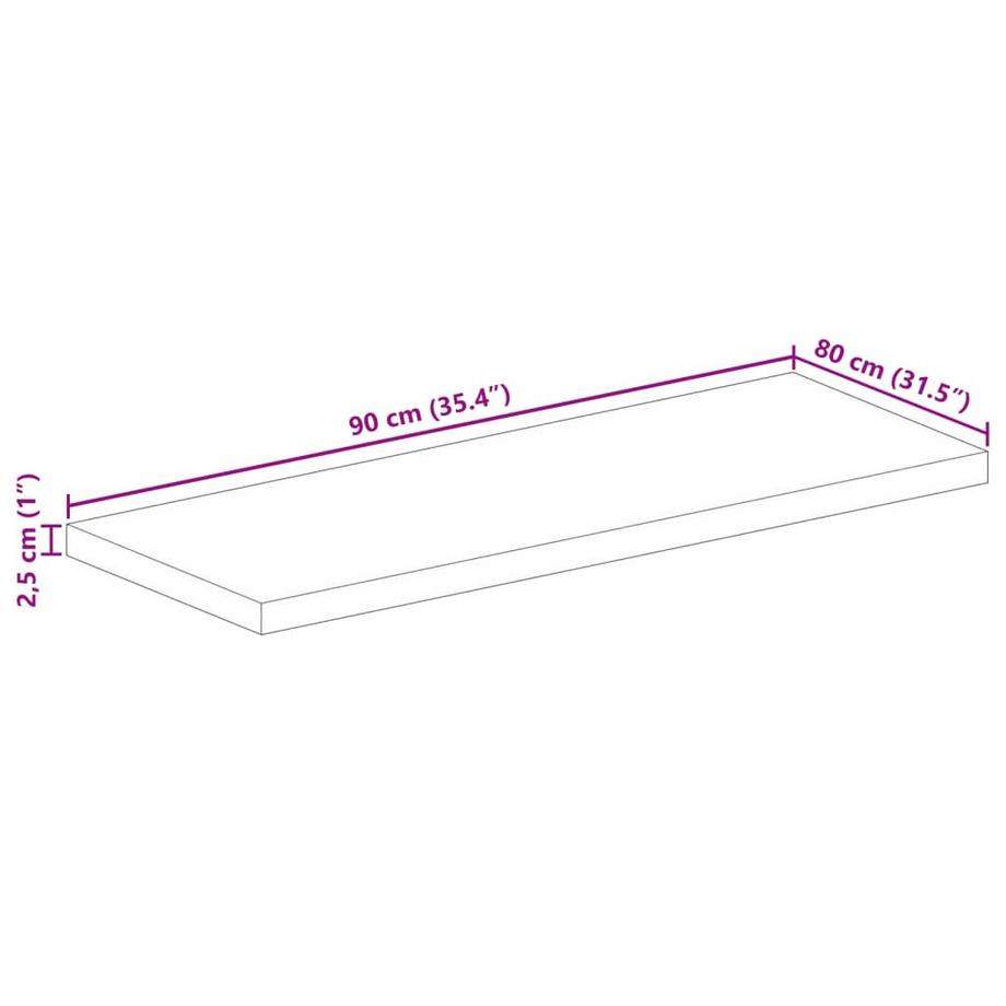 VidaXL Dessus de table bois d'acacia  
