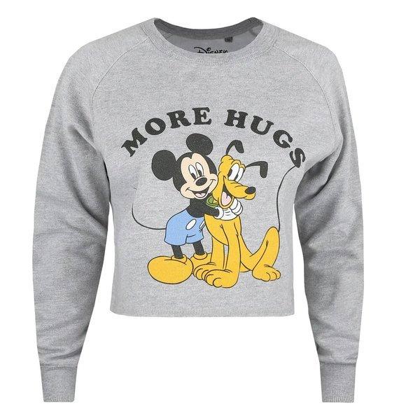 Image of More Hugs Kurzes Sweatshirt Damen Grau S