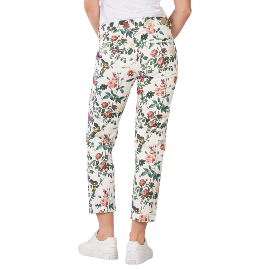 MAC Chino Turn Up Slim Fit Flower Print  