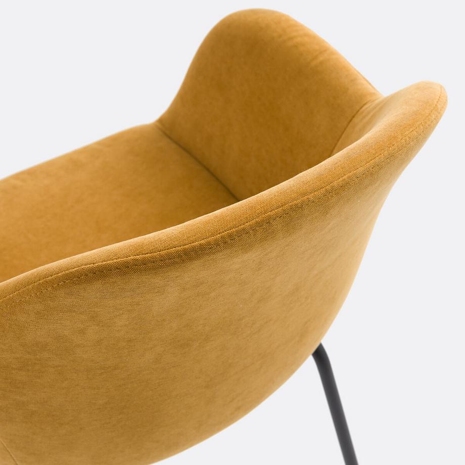 La Redoute Intérieurs Esszimmerstuhl mit strukturiertem Bezug  