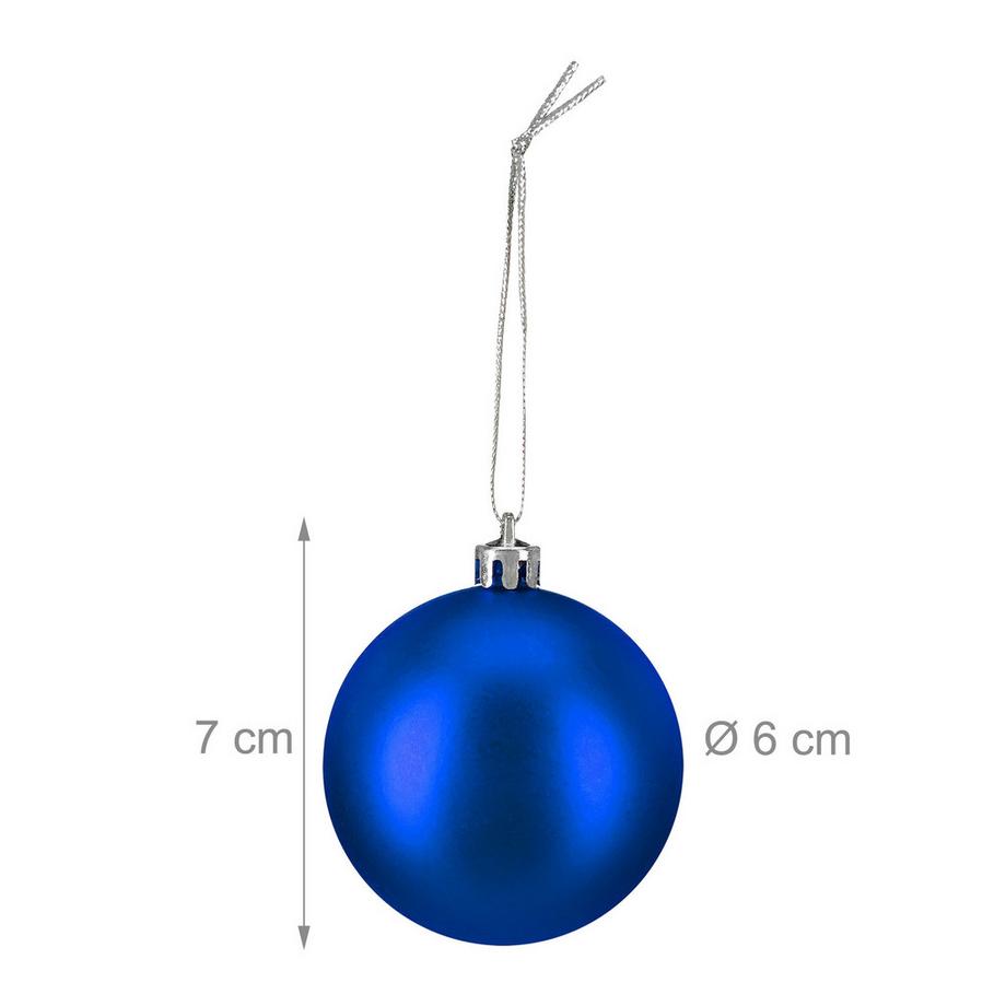 Northix Set di palline di Natale opache  