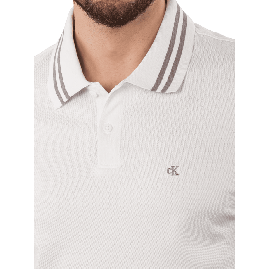 Calvin Klein Polo à col rayé  