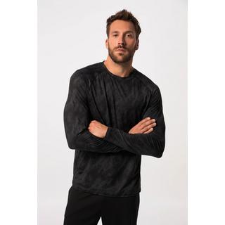 JP1880  Langarmshirt FLEXNAMIC®, Fitness, Allover Print, Rundhals, Raglan-Ärmel 