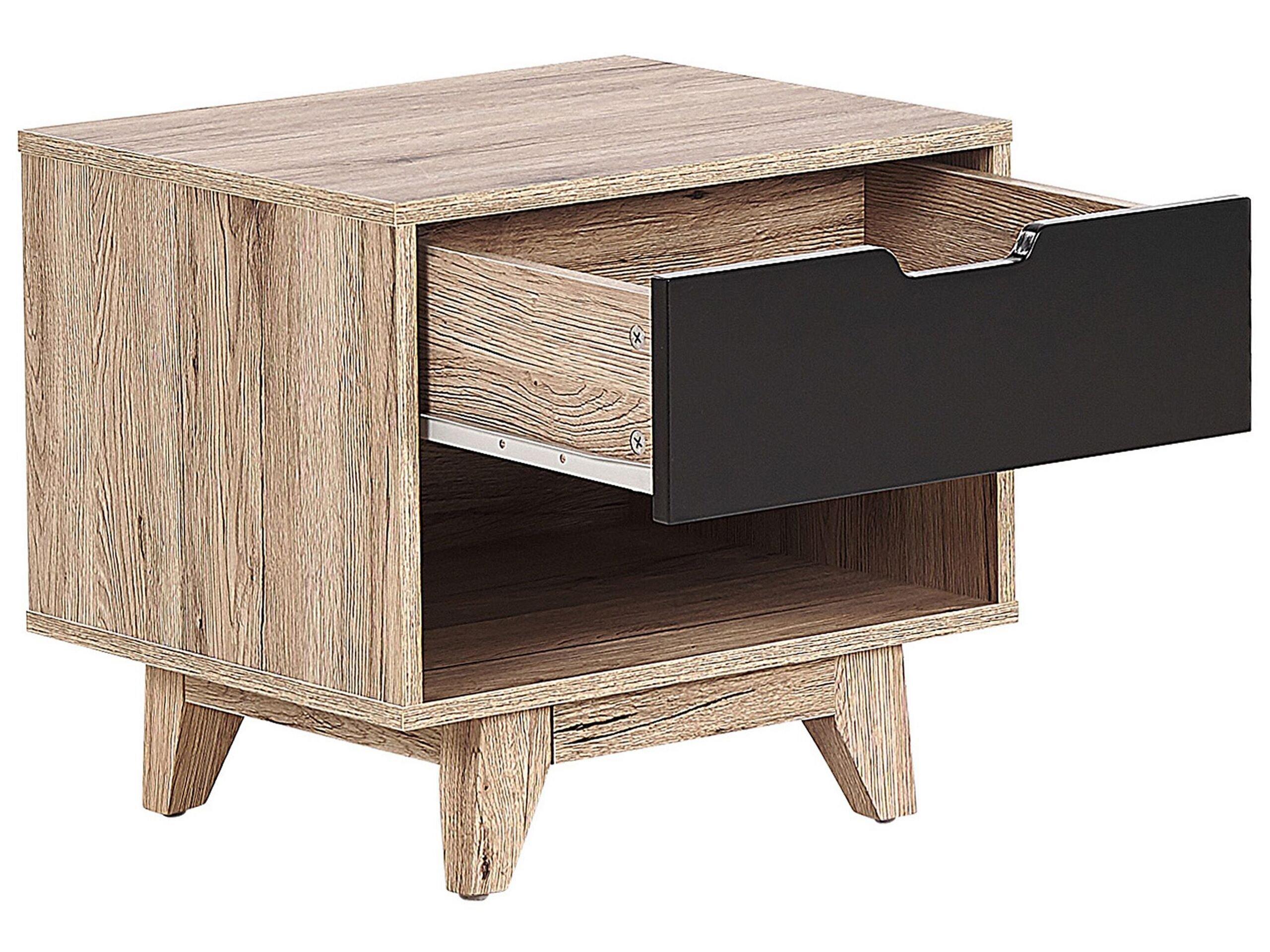 Beliani Nachttisch aus MDF-Platte Modern SPENCER  