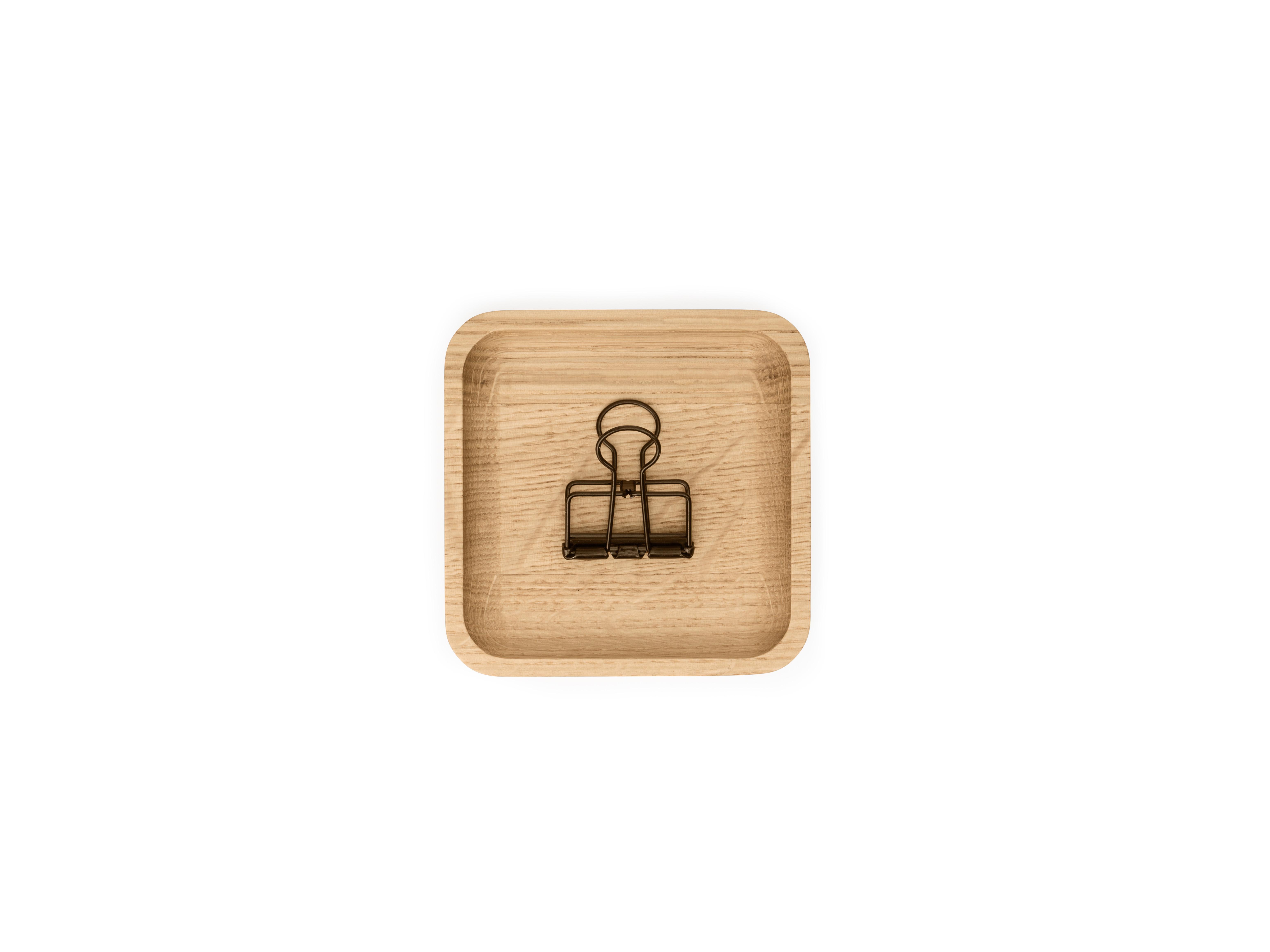 Oakywood Small Tray (OakyBlocks) - Petit plateau en bois - Organiseur de bureau - Chêne  