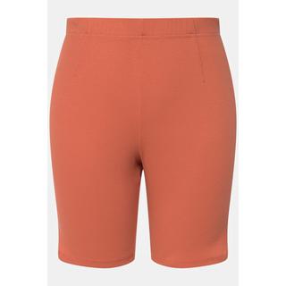 Ulla Popken  Pantaloncini aderenti da yoga in jersey a costine con cotone biologico 