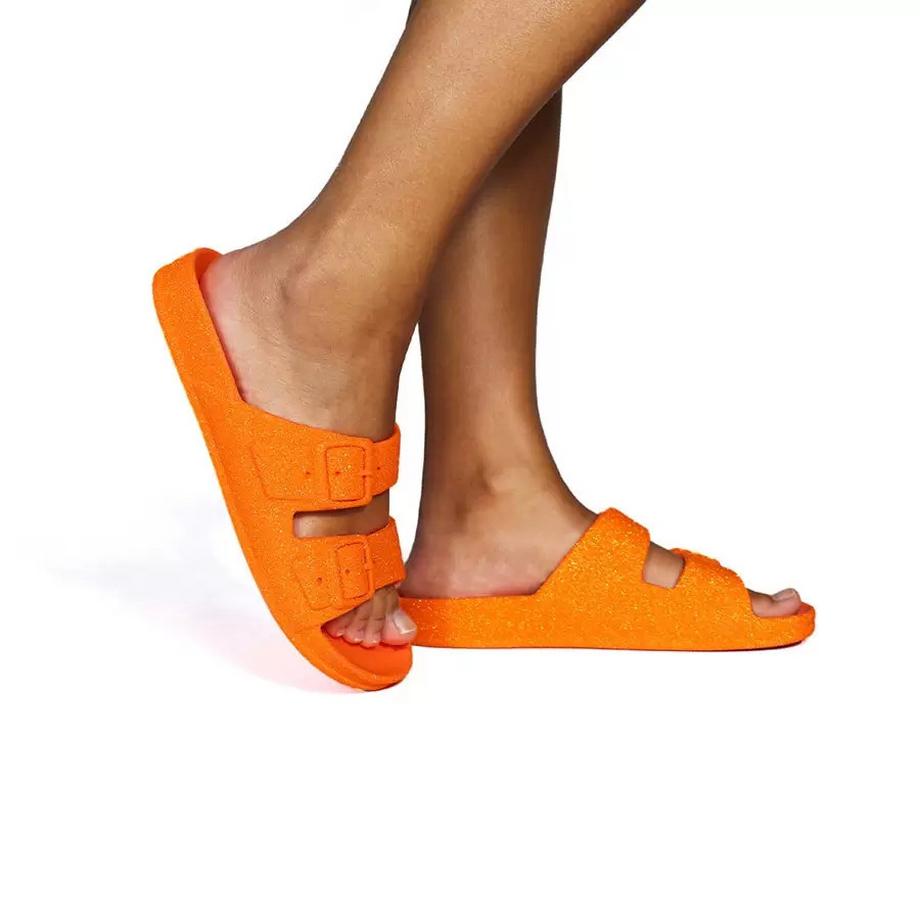 CACATOES Neon Zwei-Riemen Schnallen Sandalen  