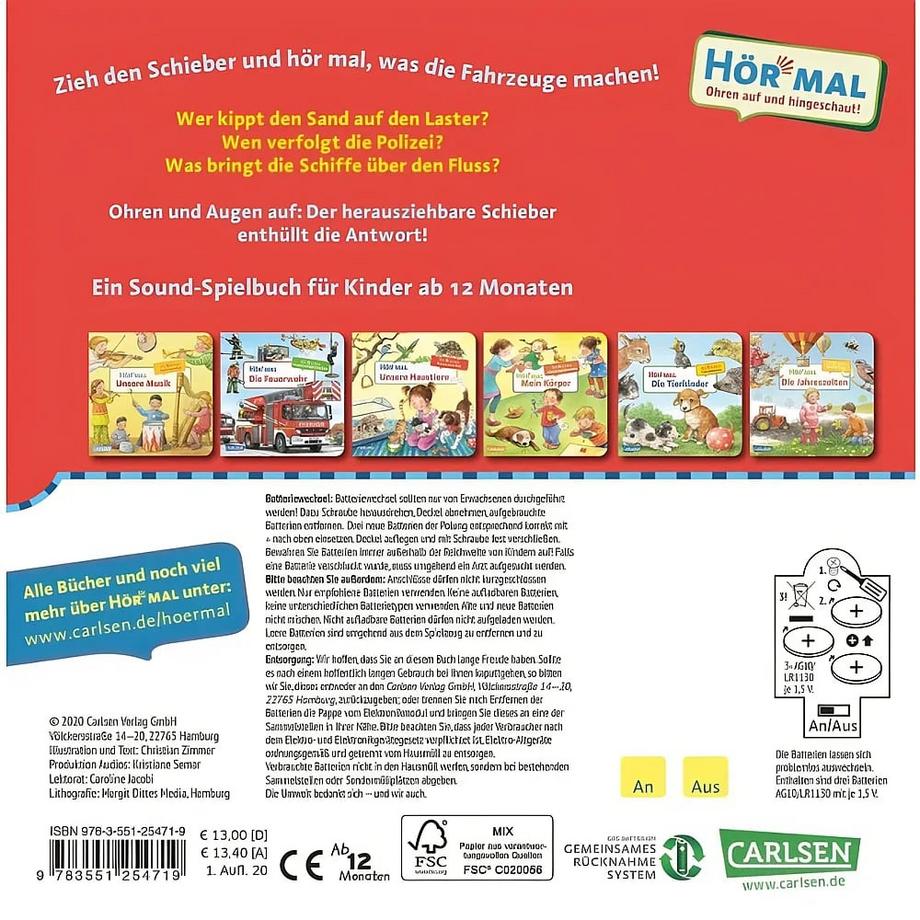 Hör mal Mein erstes Hör mal Die Fahrzeuge X Gebundene Ausgabe 