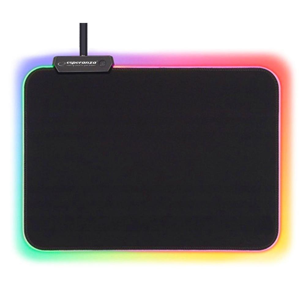 ESPERANZA  Esperanza - Mauspad, Gaming - RGB-Beleuchtung - 35 x 25 cm 
