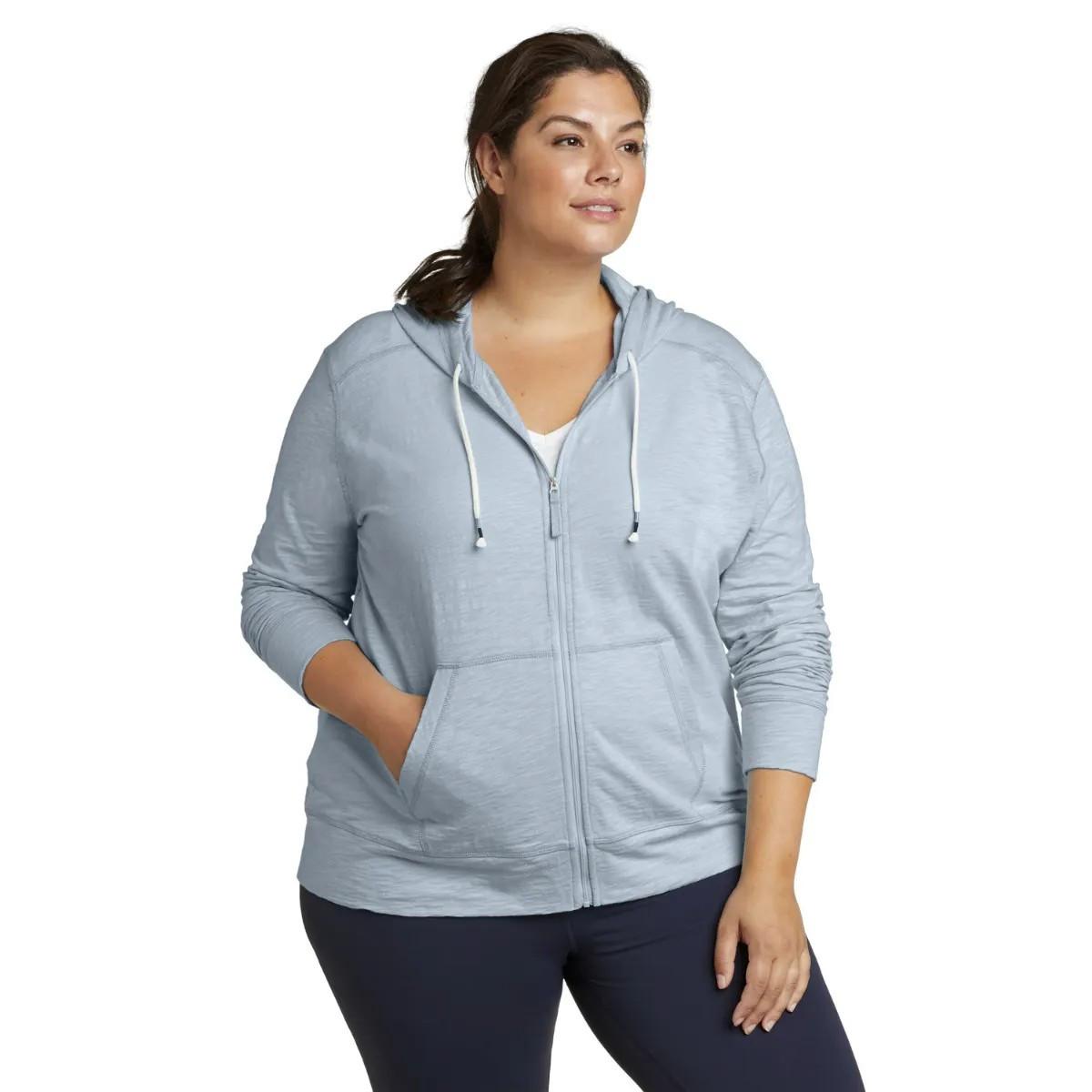 Image of Legend Wash Hoodie Mit Durchgehendem Reißverschluss Unisex Hellblau S