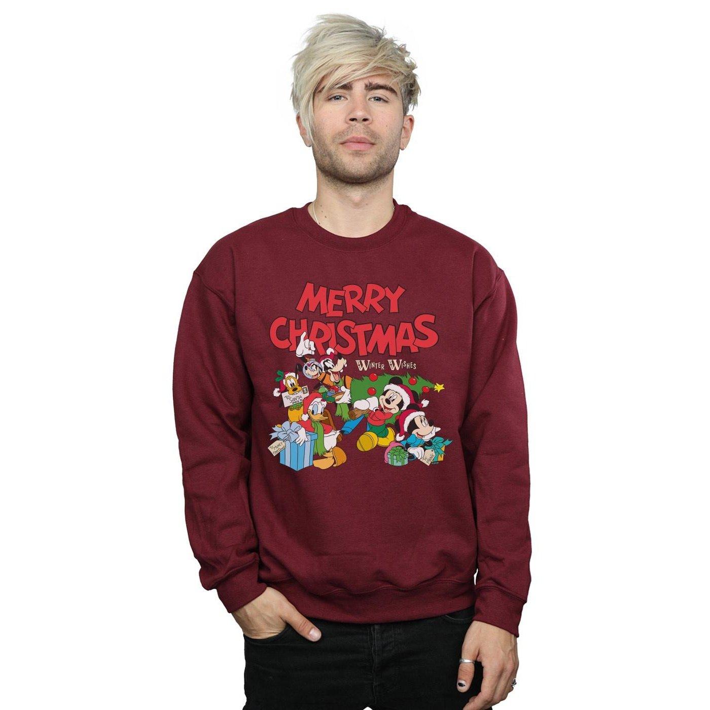 Disney  Mickey Mouse And FriendsWinter Wishes Sweatshirt 