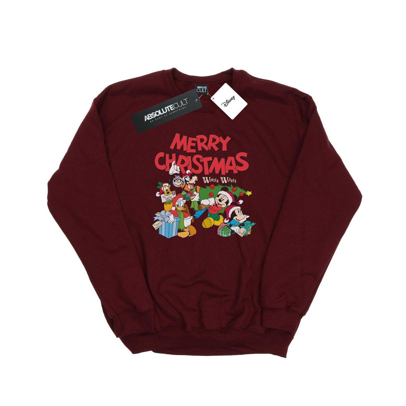 Disney  Mickey Mouse And FriendsWinter Wishes Sweatshirt 