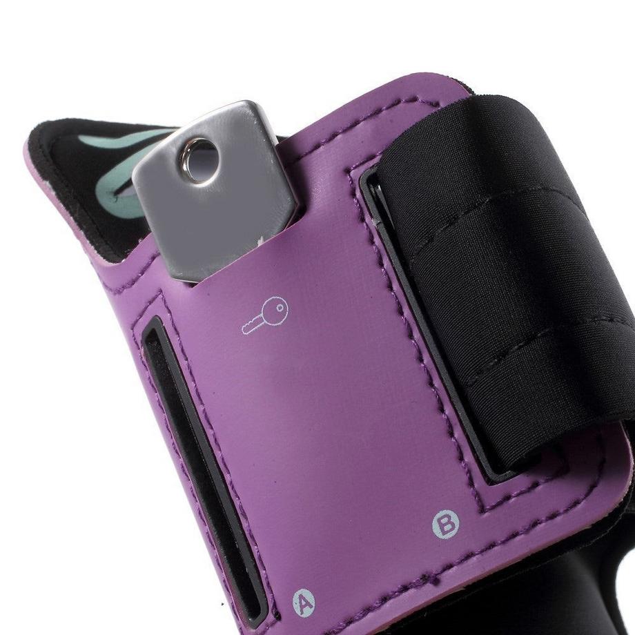Cover-Discount  Universal - Bracelet de sport M Ceinture de jogging Étui pour téléphone portable violet 