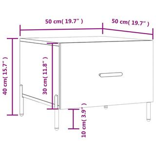 VidaXL tavolino da salotto Legno multistrato  