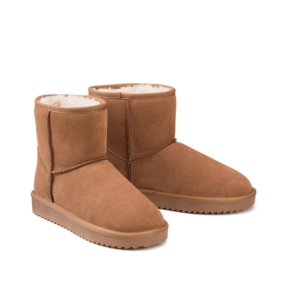 La Redoute Collections  Boots fourrées en cuir 