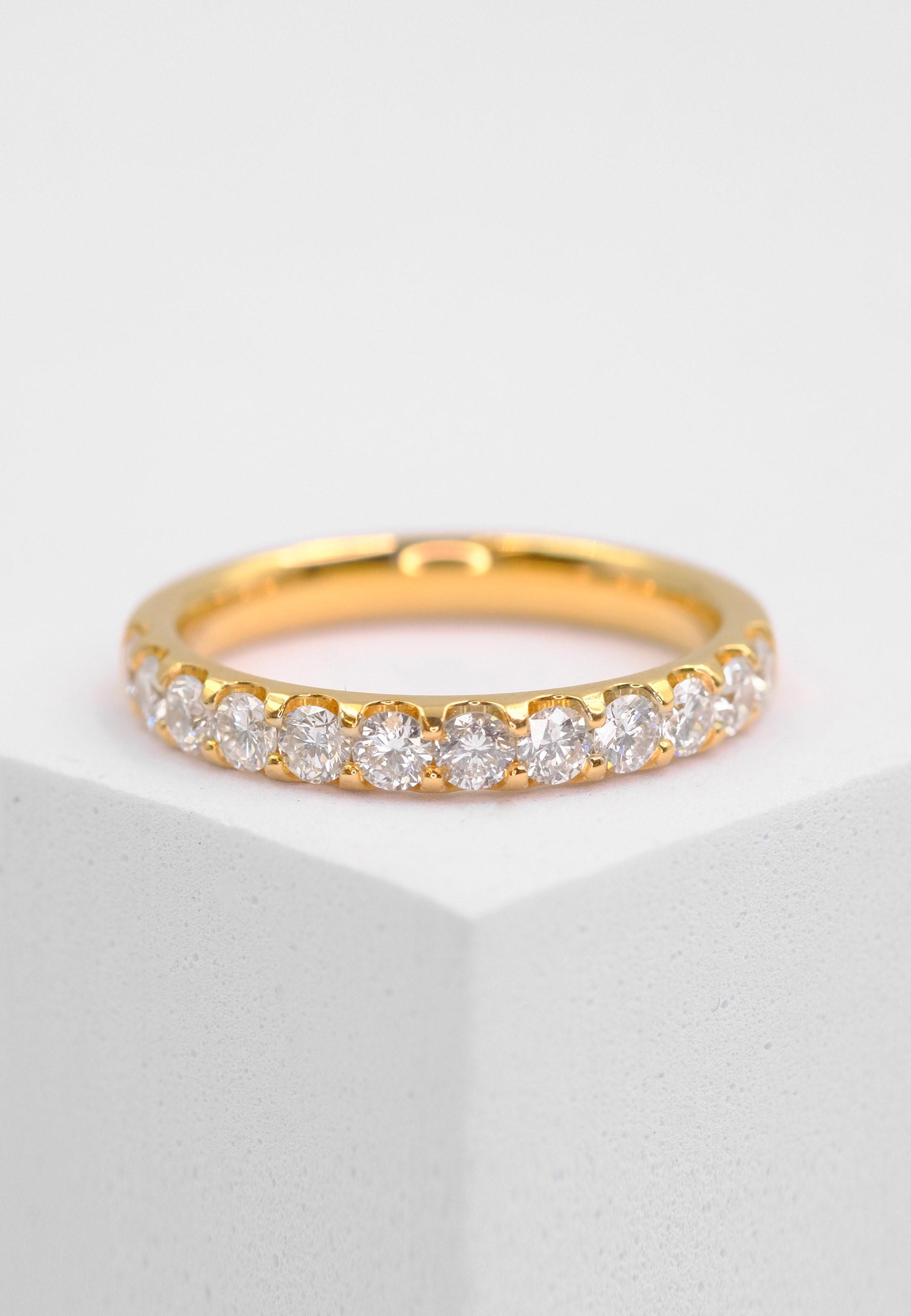 MUAU Schmuck  Ring Diamant 0.75ct. Gelbgold 750 