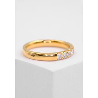 MUAU Schmuck  Bague diamant 0,75ct. or jaune 750 