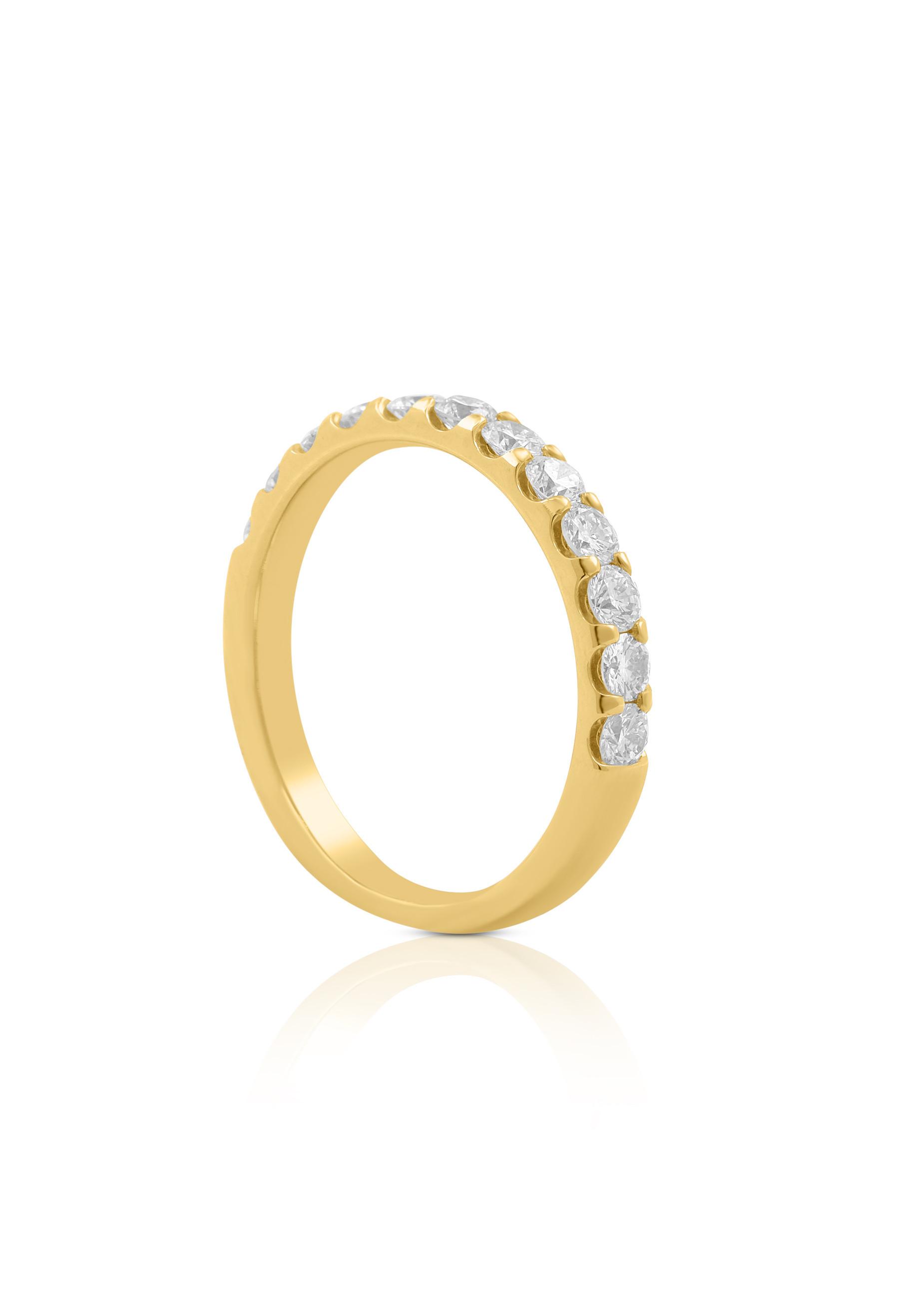 MUAU Schmuck  Ring Diamant 0.75ct. Gelbgold 750 