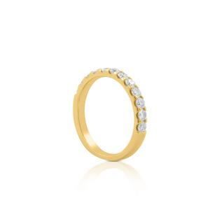 MUAU Schmuck  Bague diamant 0,75ct. or jaune 750 