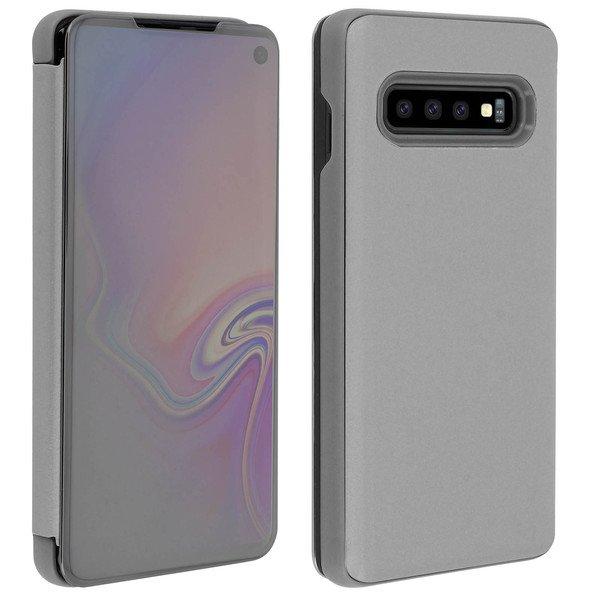 Avizar  Custodia Specchio Galaxy S10 Argento 