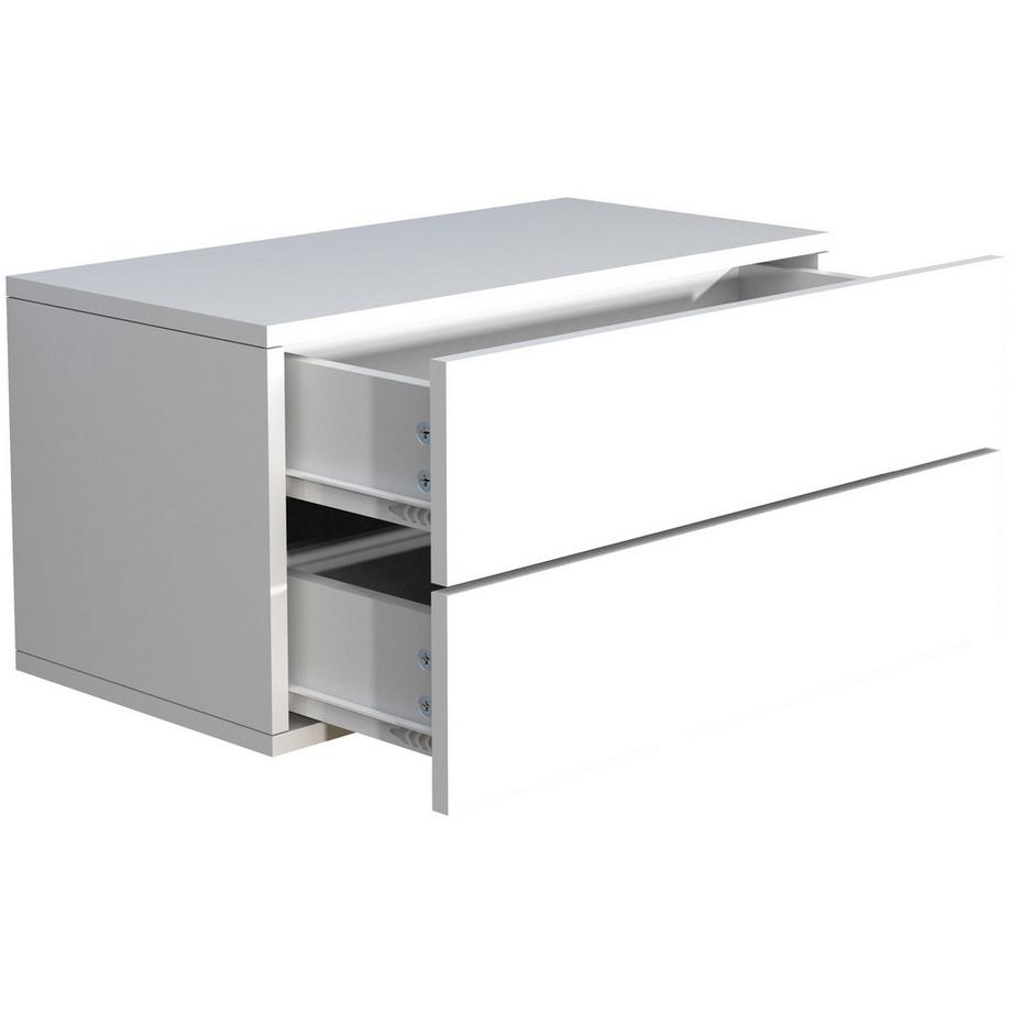 VCM Holz Wandschublade Nachtschrank Wandboard Schublade Konsole Nachttisch Usal L 60 cm  