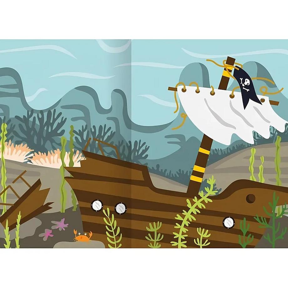 ARS EDITION  Erstes Stickern Metallic - Unter Wasser 