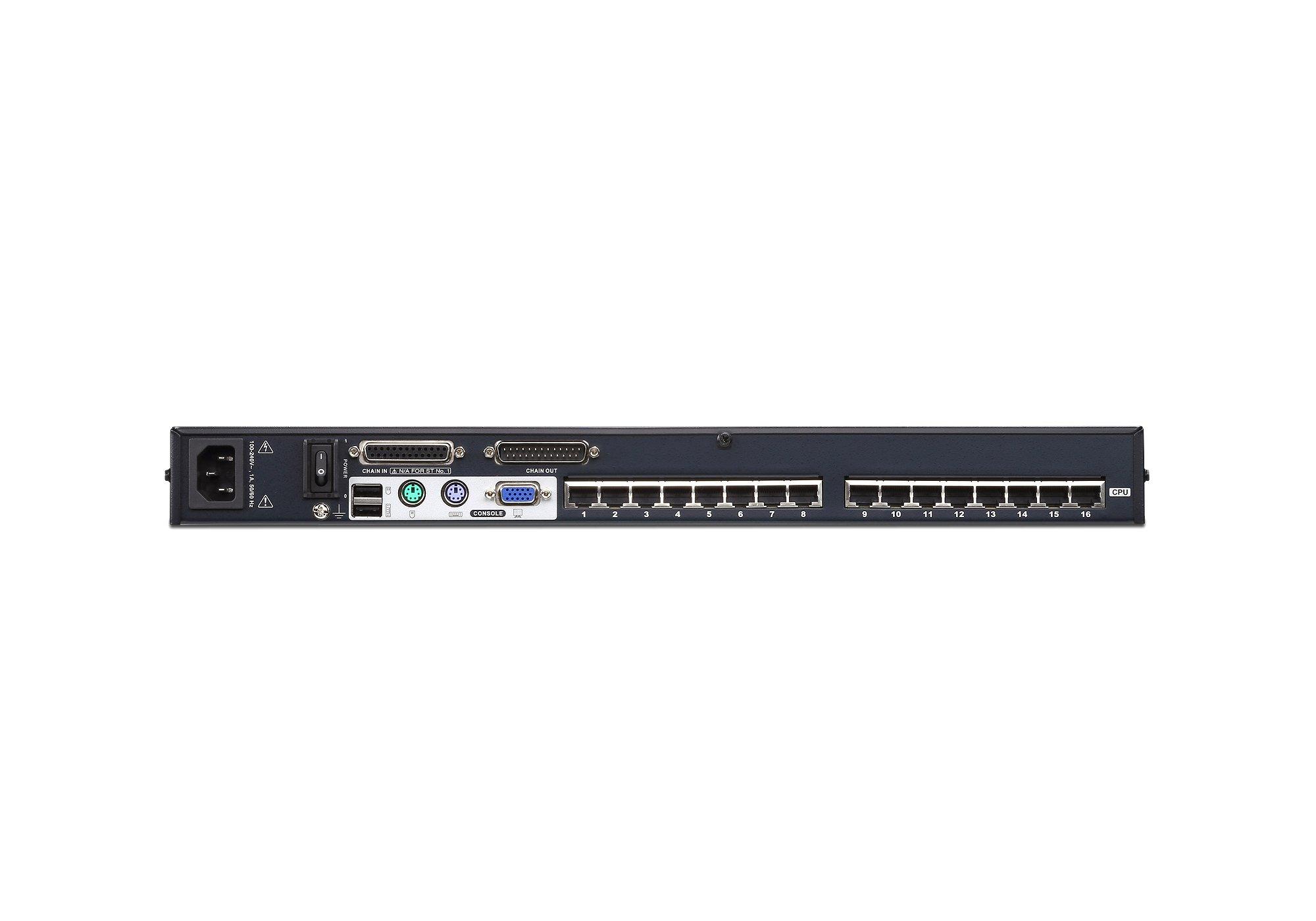 ATEN  Switch KVM Cat 5 multi-interfaccia (DisplayPort, HDMI, DVI, VGA) a 16 porte 