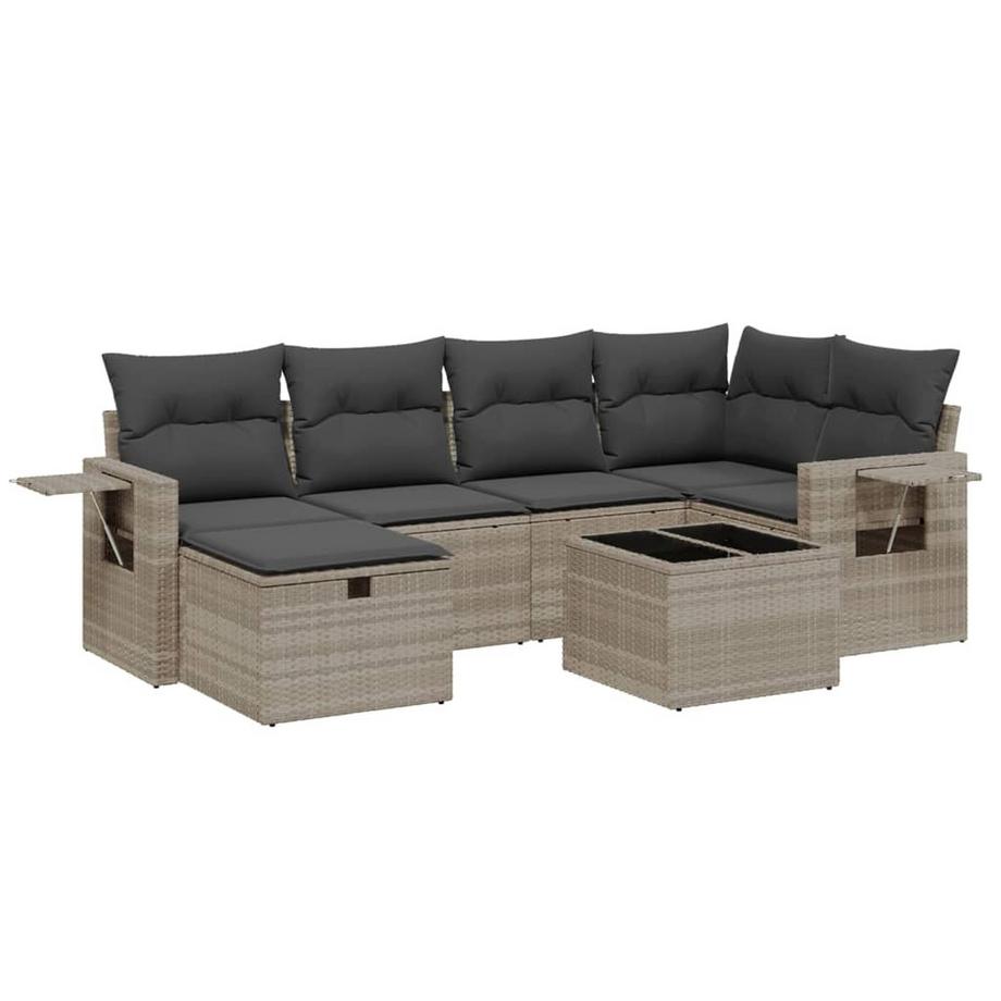 set divano da giardino Polirattan