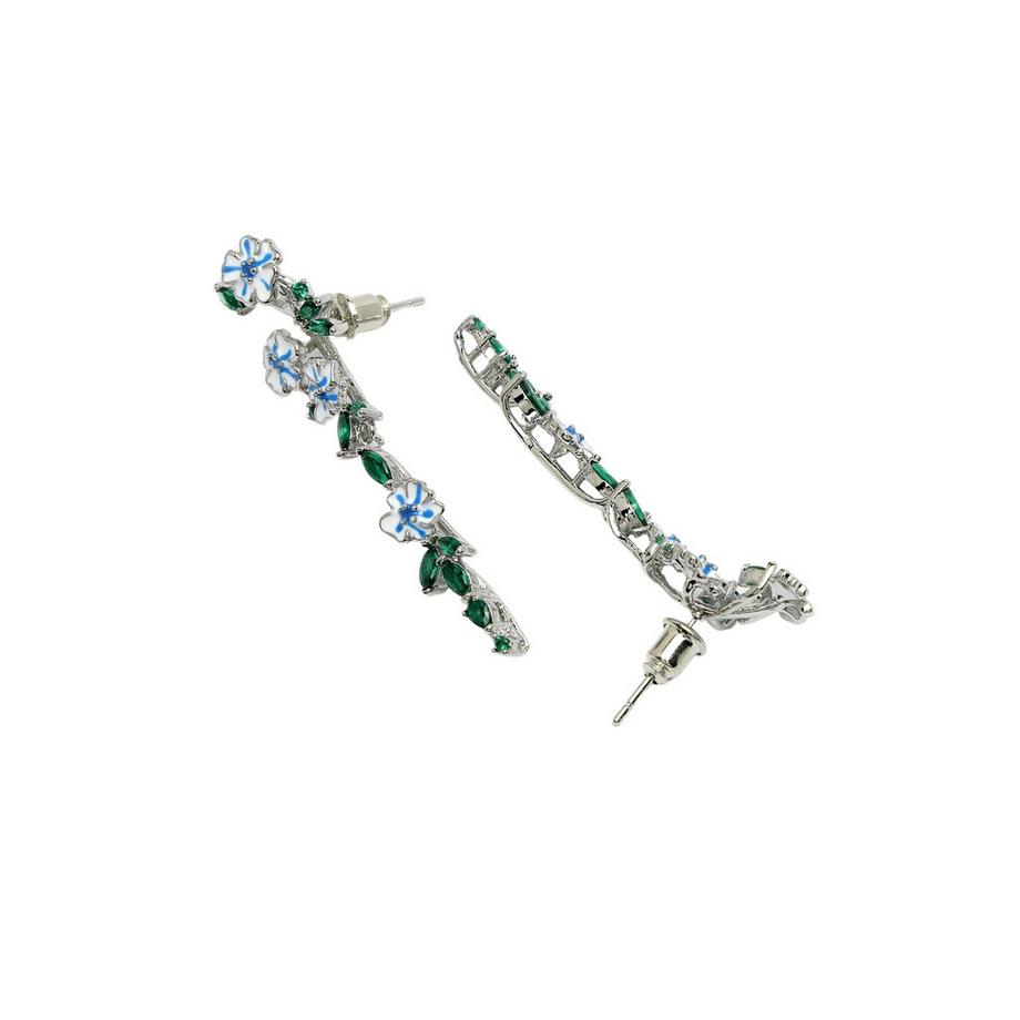 AVANT-GARDE PARIS  Diva Kollektion Verspielte Florale Hängeohrringe 