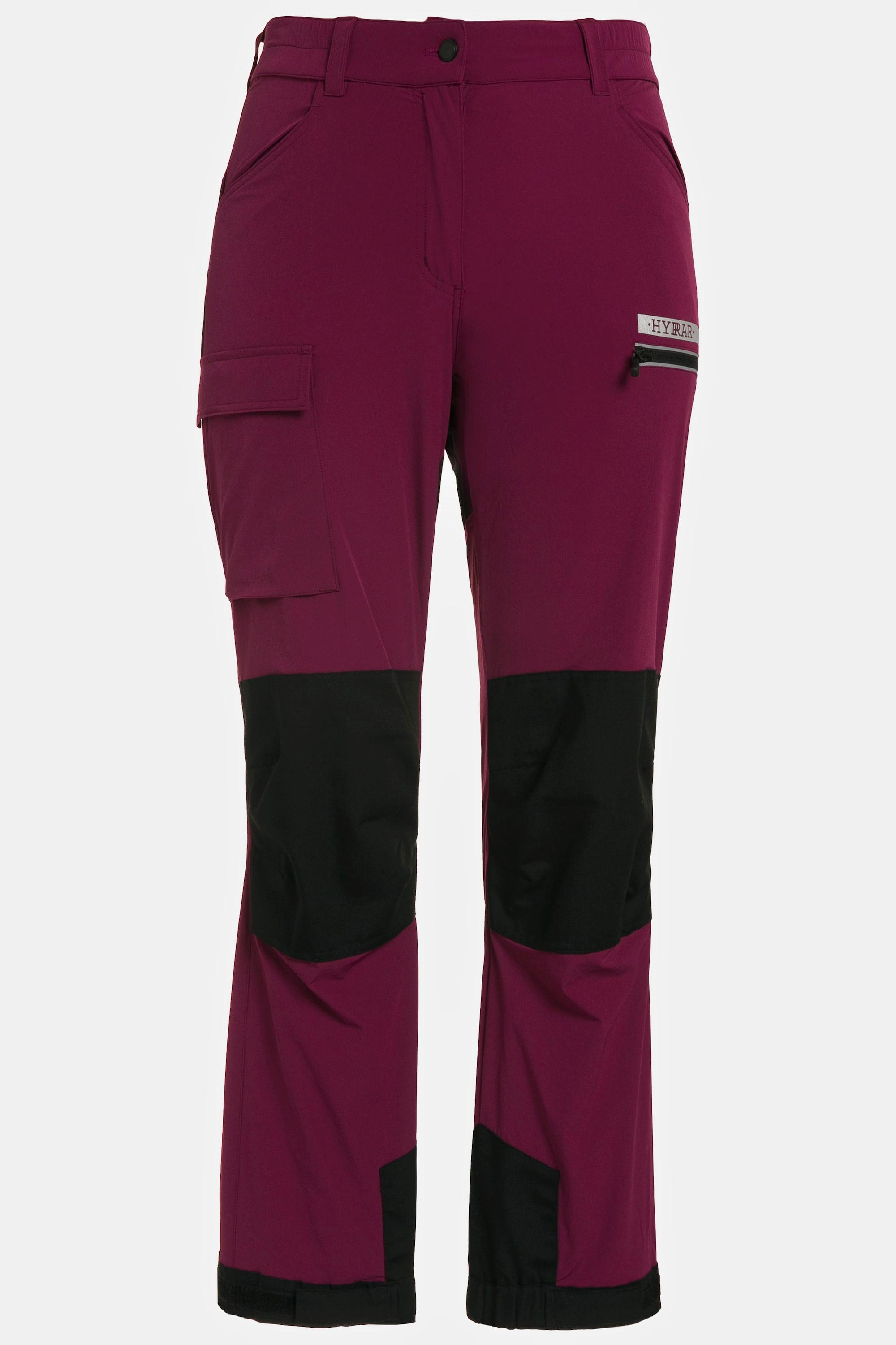 Ulla Popken  Pantalon de trekking hybride HYPRAR. Détails réfléchissants et fermeture velcro 