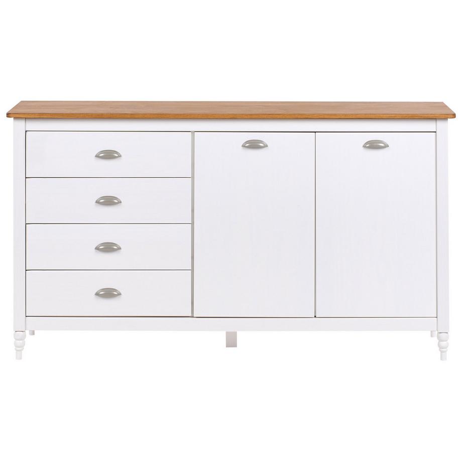 Beliani Sideboard mit 2 Türen aus Kiefernholz  SHILLINGTON  