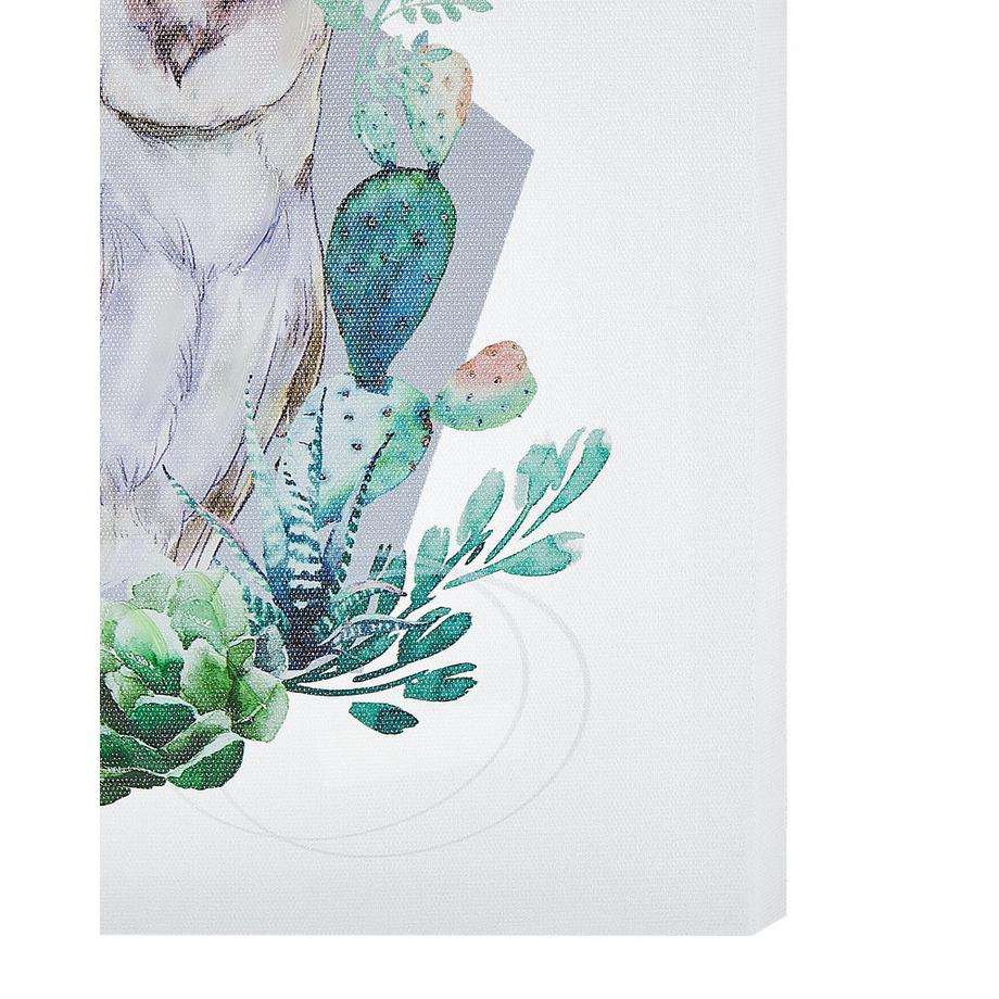 Beliani Leinwand 3er Set aus Stoff Modern MENAKA  