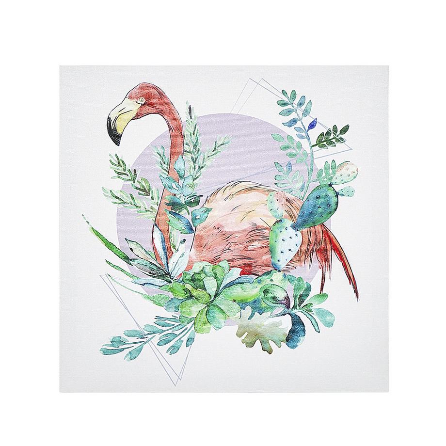 Beliani Leinwand 3er Set aus Stoff Modern MENAKA  